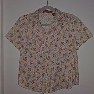 Gloria Vanderbilt Multicolor Floral Blouse
